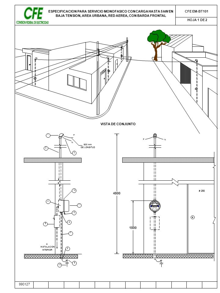 acometida electrica cfe